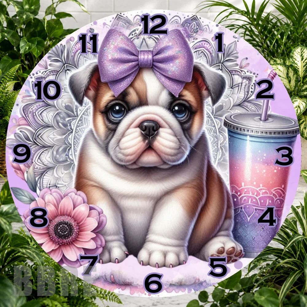 Puppy Clock 2 Clock Sublimation Wrap,