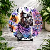Floral Dog 2 Clock Mockup,