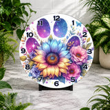 Floral Galaxy Clock Mockup,