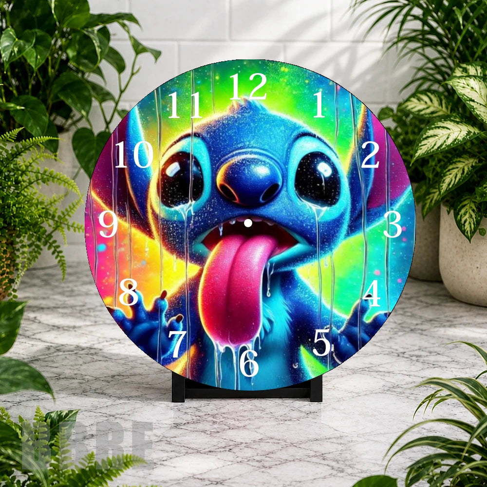 Colorful Alien 2 Clock Mockup,