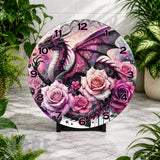 Dragon Rose Clock Mockup,