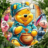 Winnie Pooh Clock Sublimation Wrap,
