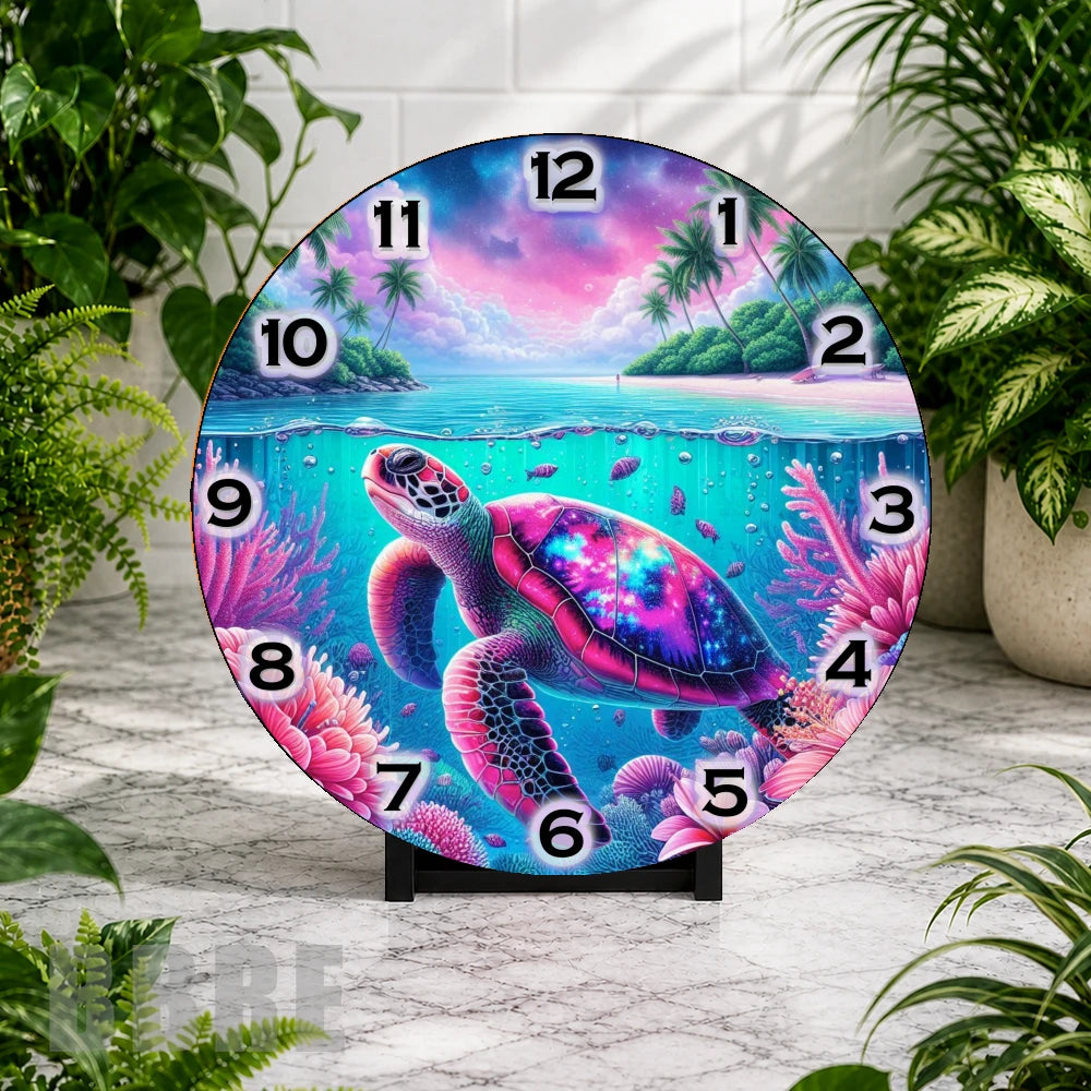 Galactic Turtle 2 Clock Mockup,