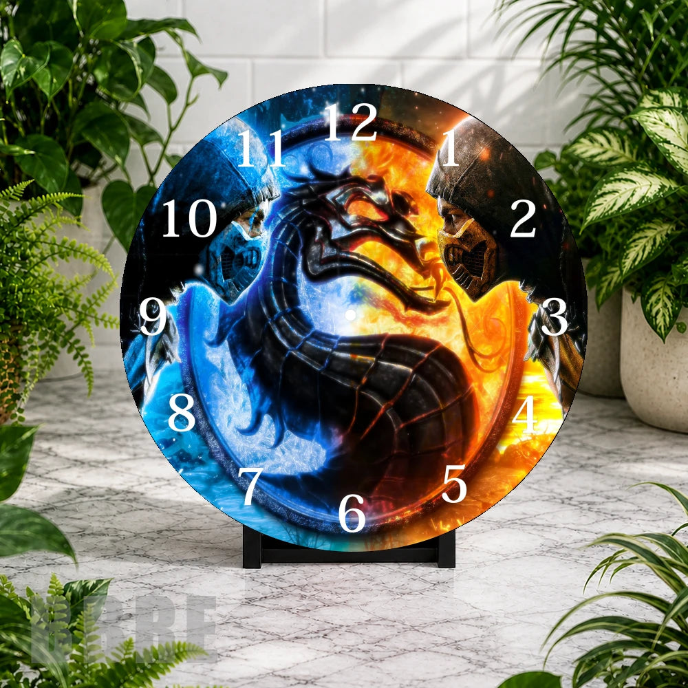 Dragon Duel Clock Mockup,