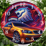Lion Car Clock Sublimation Wrap,