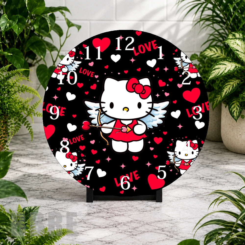 Hello Kitty Clock Mockup,
