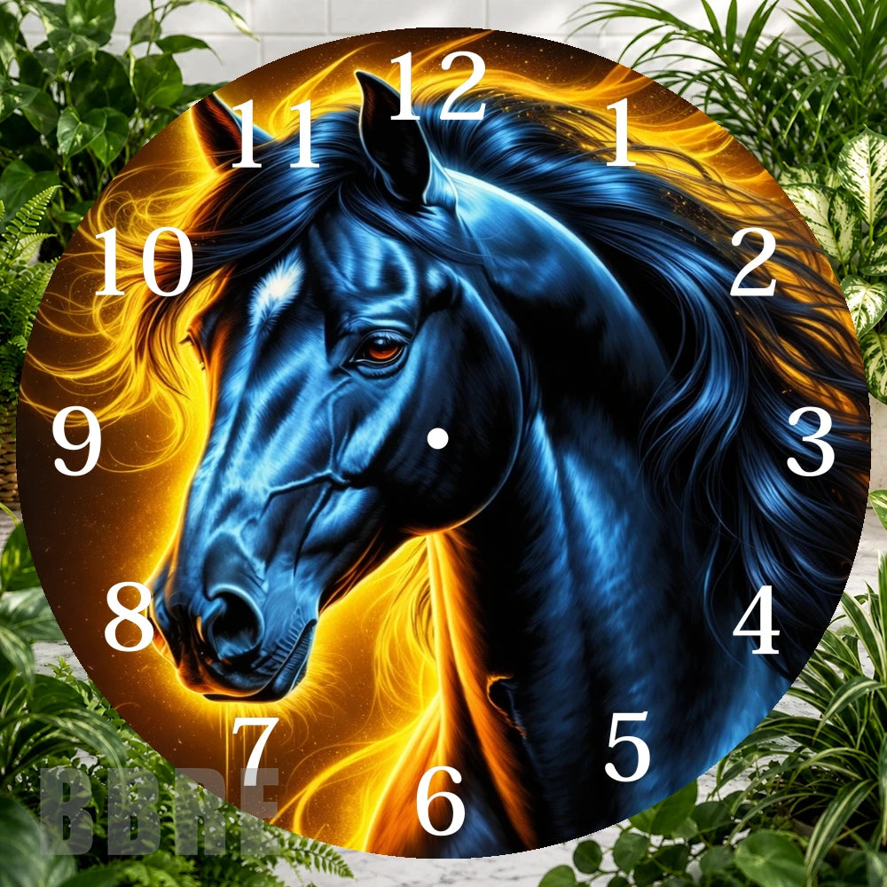 Majestic Horse Clock Sublimation Wrap,