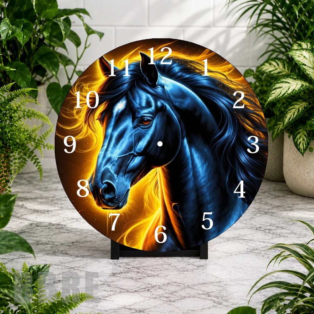 Majestic Horse Clock Mockup,