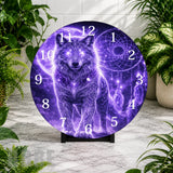 Mystical Wolf Clock Mockup,