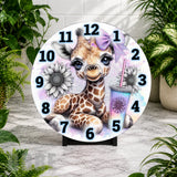Giraffe Clock Clock Mockup,