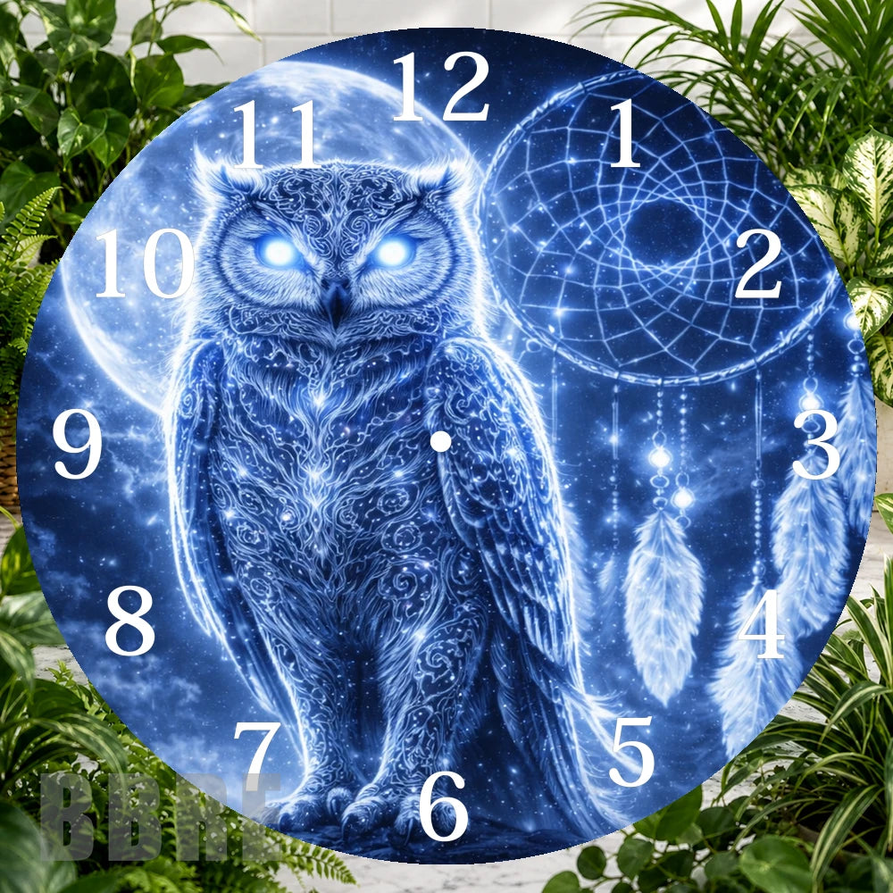 Mystical Owl 2 Clock Sublimation Wrap,