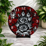 Black Rose Clock Mockup,