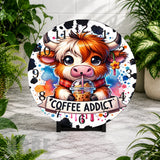 Coffee Cow Clock Mockup,