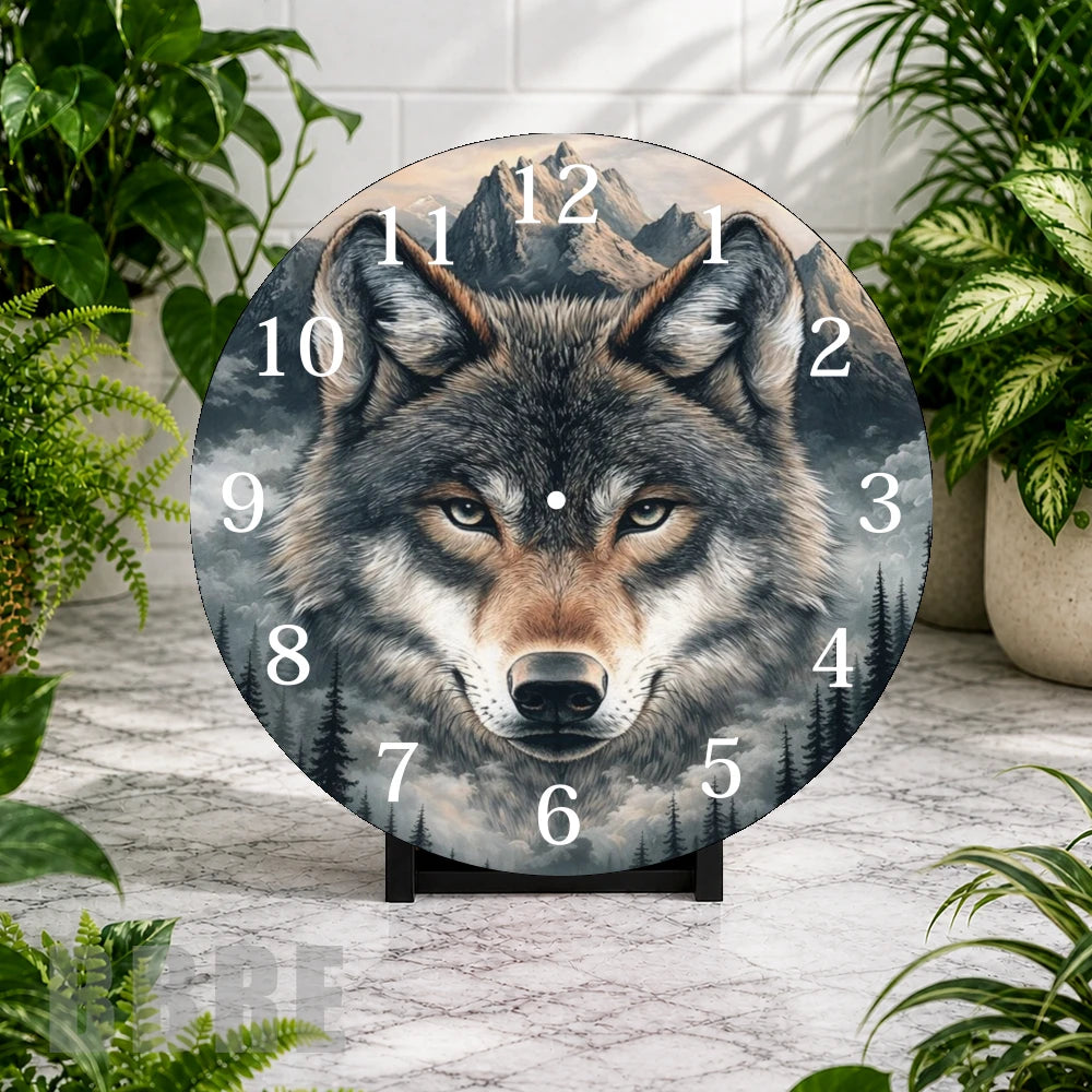 Wolf Mountain 2 Clock Mockup,
