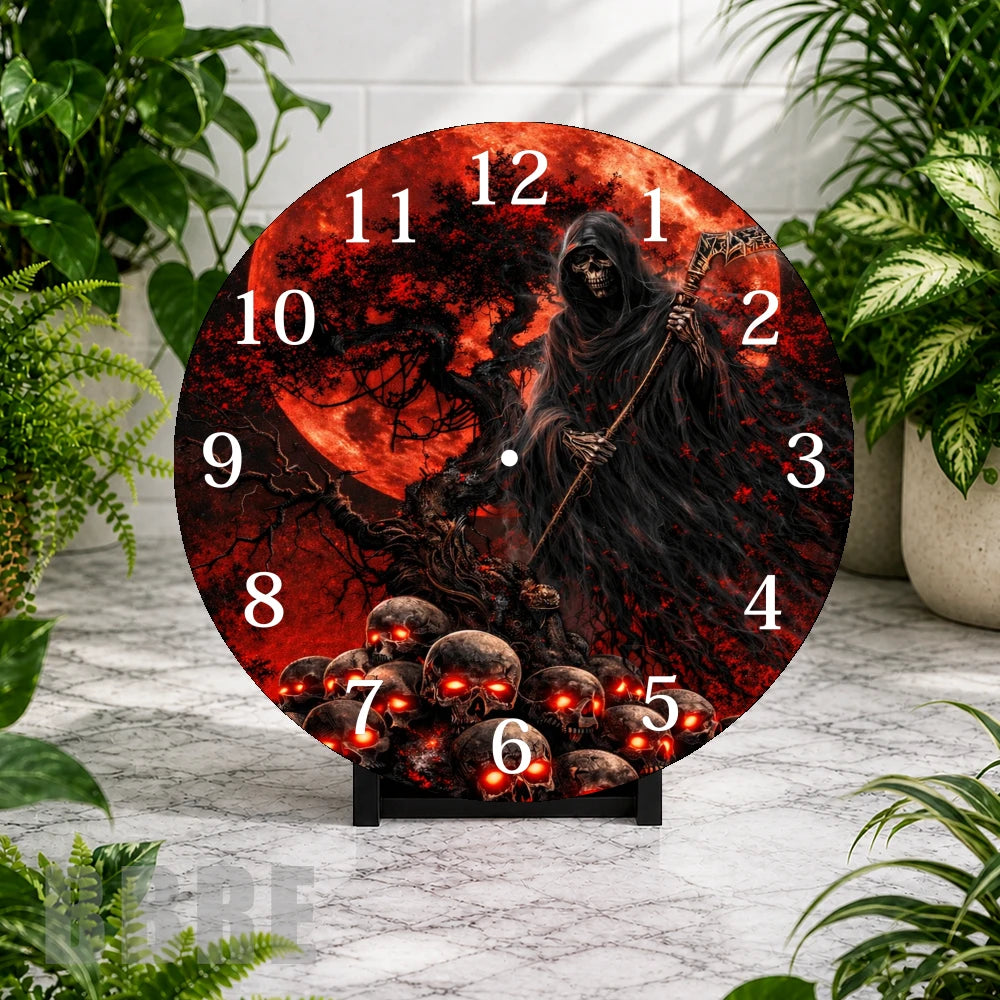 Grim Reaper 6 Clock Mockup,