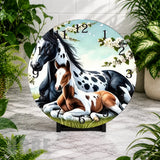 Horse Family Clock Mockup,