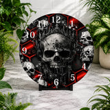 Skull Crown Clock Mockup,