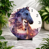 Majestic Horses 9 Clock Mockup,