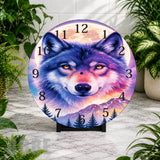 Majestic Wolf 3 Clock Mockup,