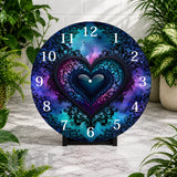 Heart Galaxy Clock Mockup,