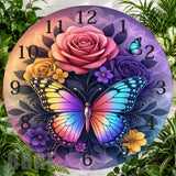 Butterfly Roses 2 Clock Sublimation Wrap,