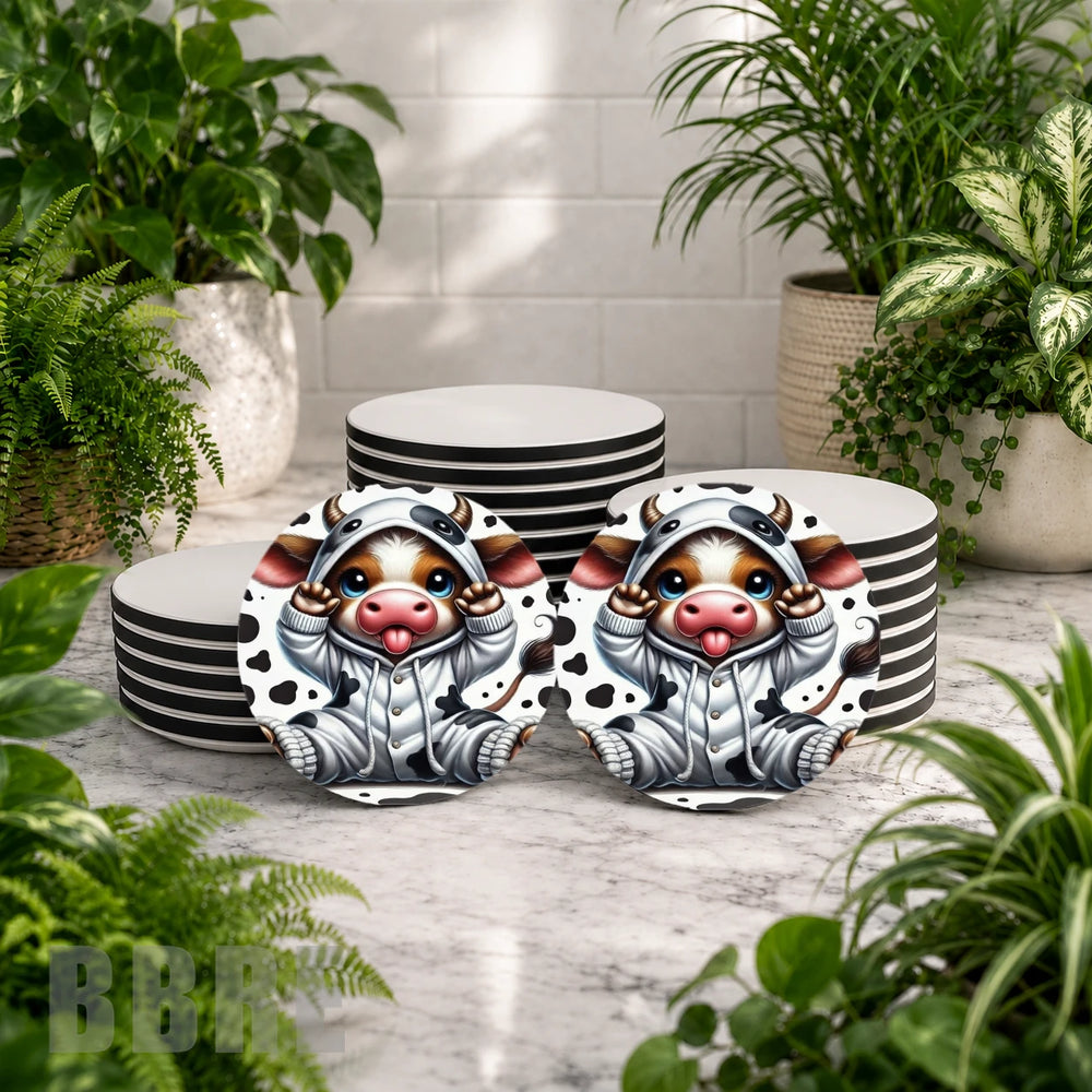 Cute Cow Mockup Image