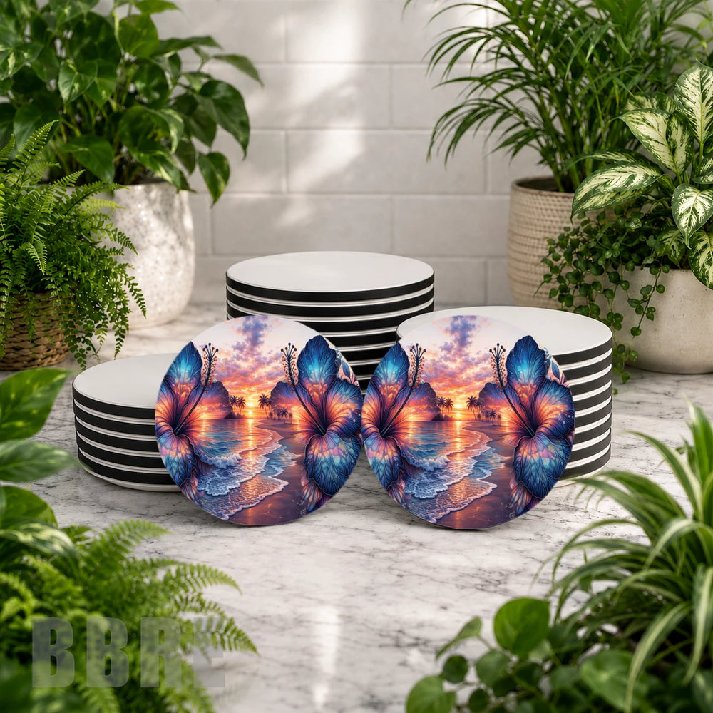 Tropical Sunset Mockup Image
