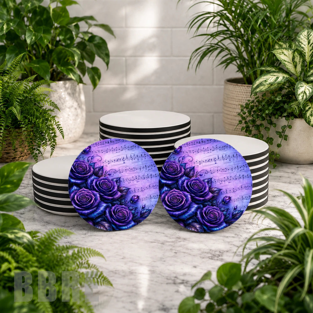 Purple Roses Mockup Image