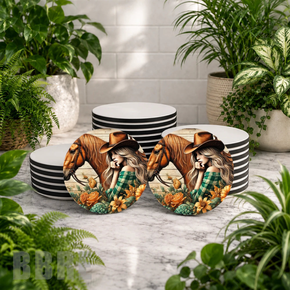 Cowgirl Horse 2 Mockup Image