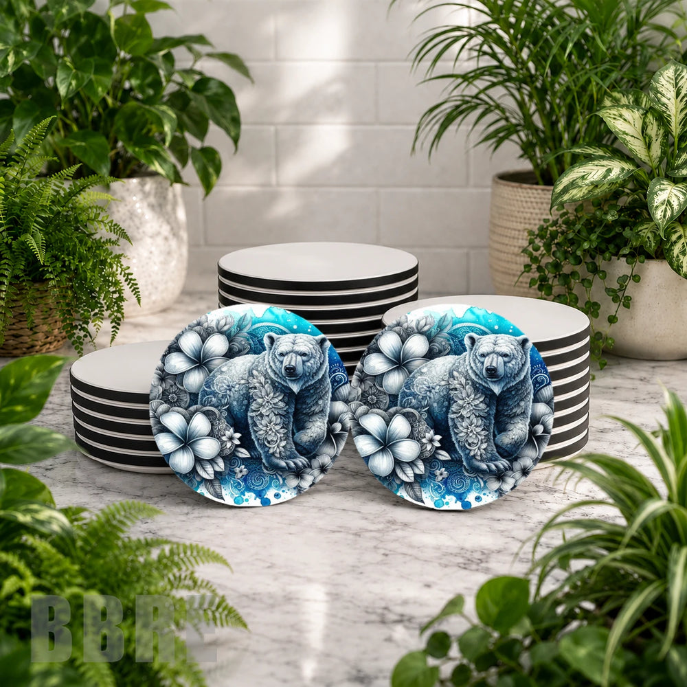 Floral Bear Mockup Image