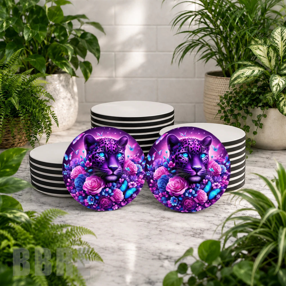Vibrant Leopard Mockup Image