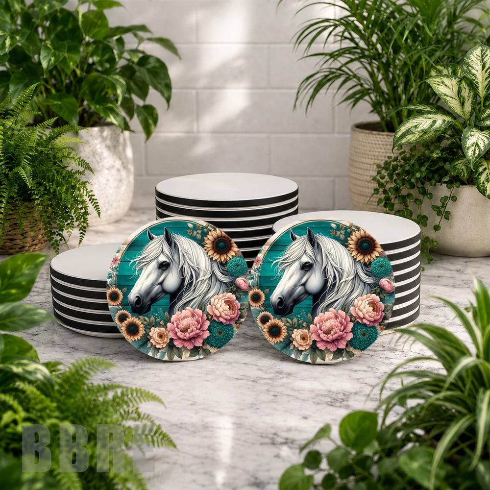Floral Horse Mockup Image