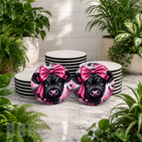 Pink Bow Cow Mockup Image
