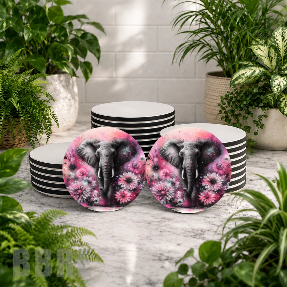 Floral Elephant Mockup Image