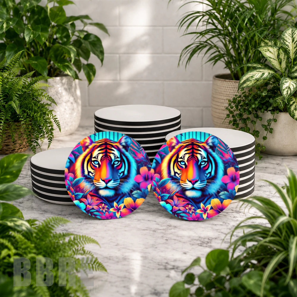 Vibrant Tiger Mockup Image