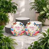 Floral Butterflies Mockup Image