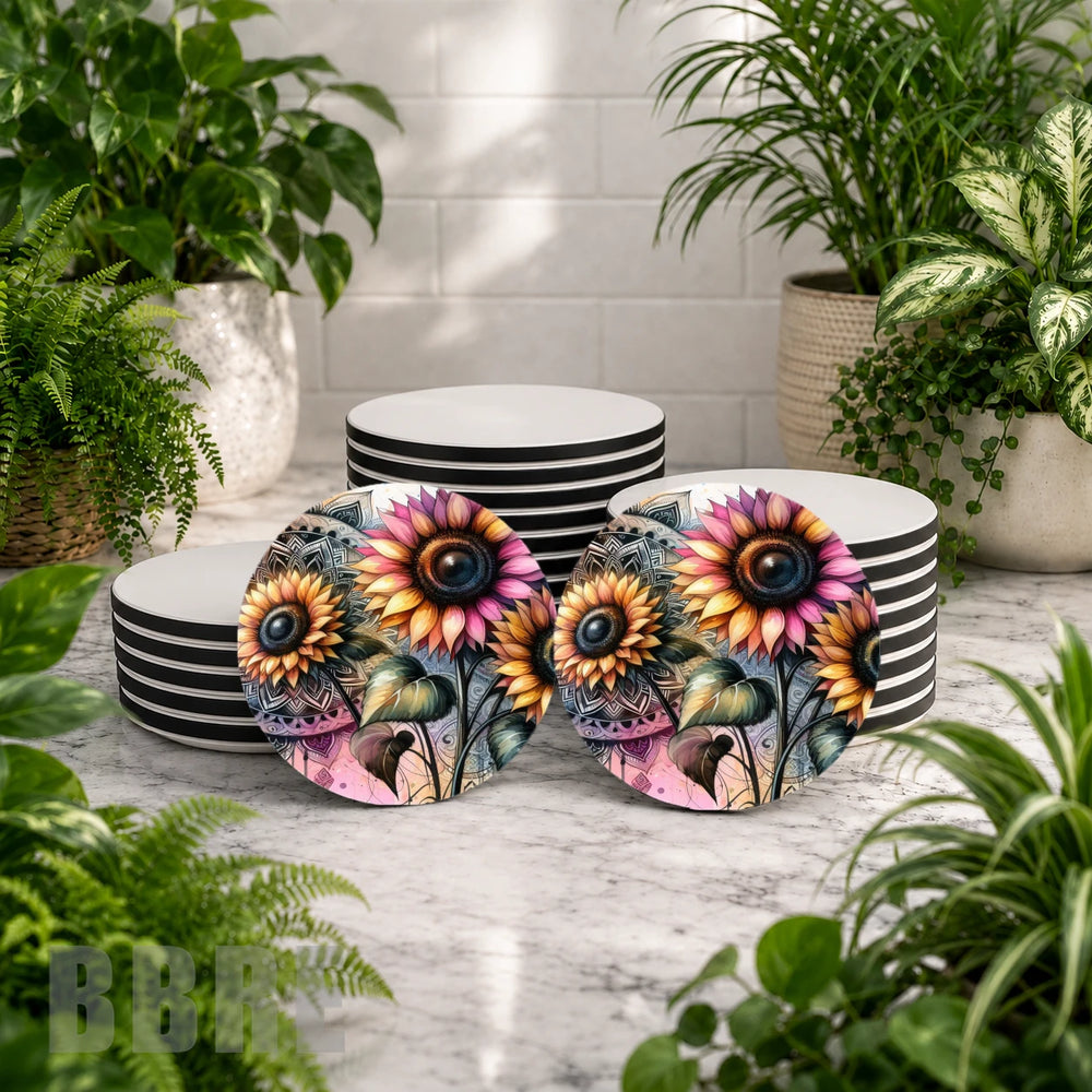 Sunflower Mandala Mockup Image