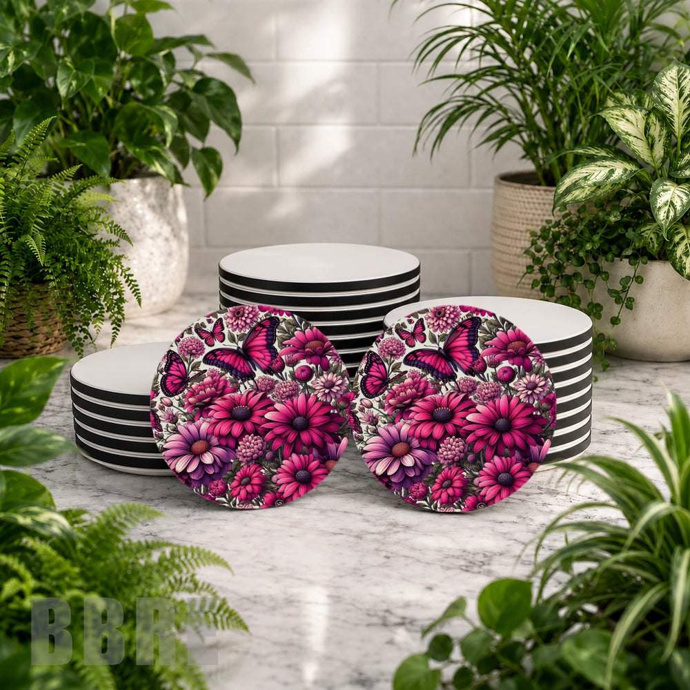 Floral Butterfly Mockup Image