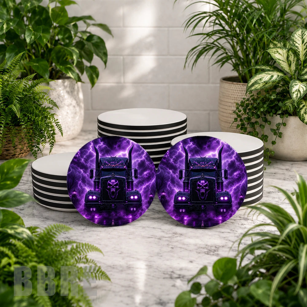 Purple Truck 2 Mockup Image