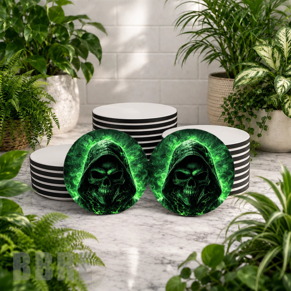Green Skull 2 Mockup Image