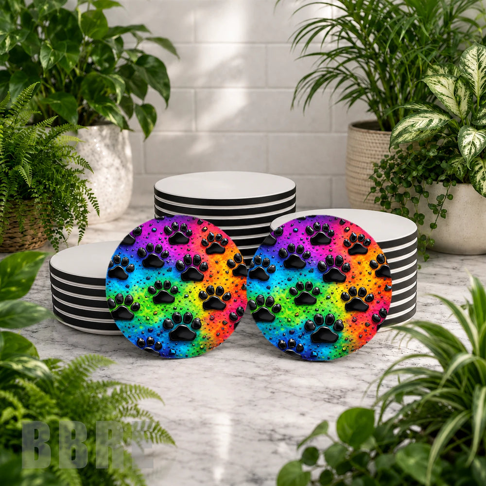 Paw Print Mockup Image