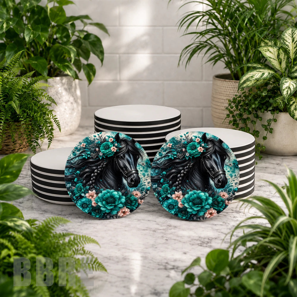 Floral Horse 4 Mockup Image