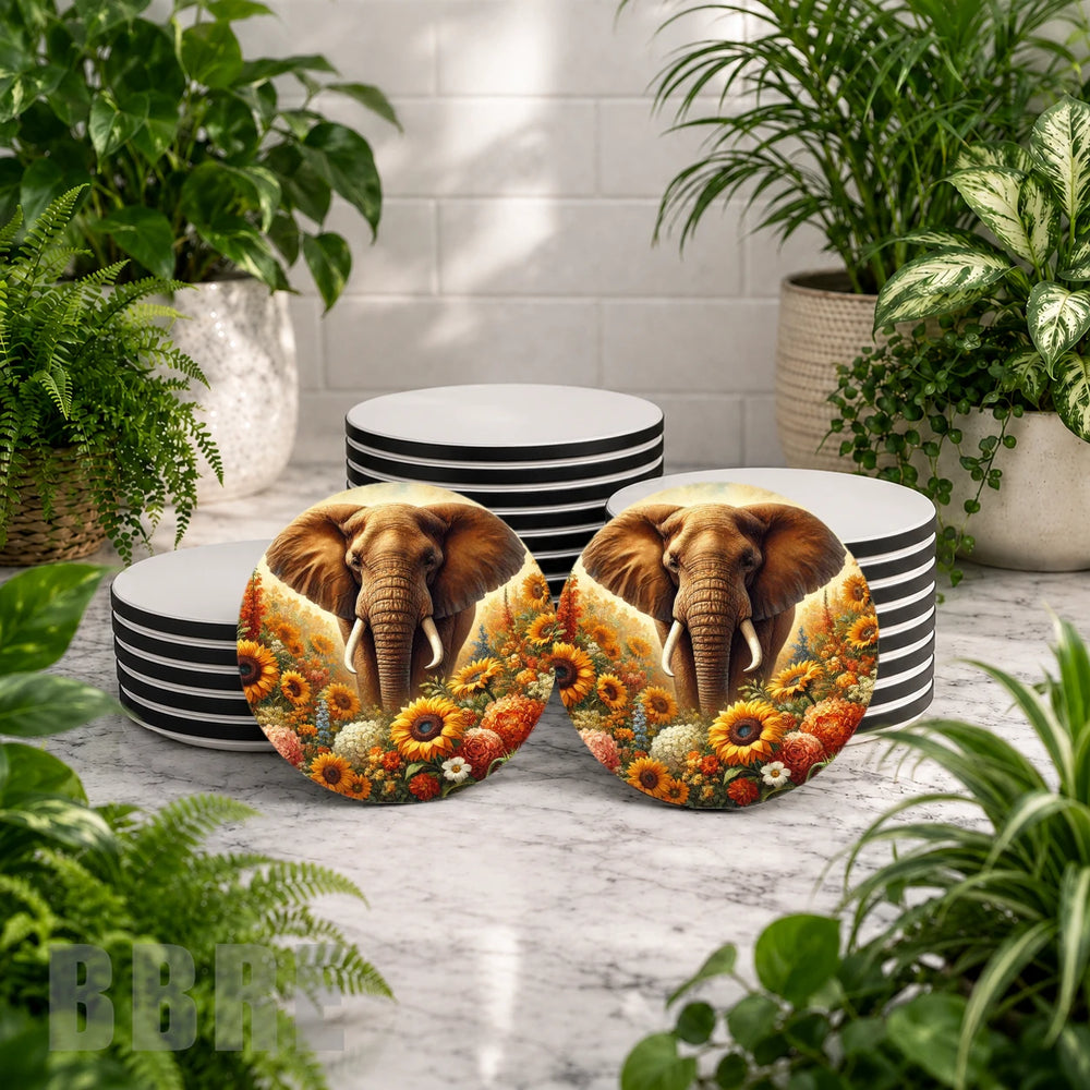 Elephant Floral Mockup Image