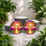 Flamingo Sunset Mockup Image