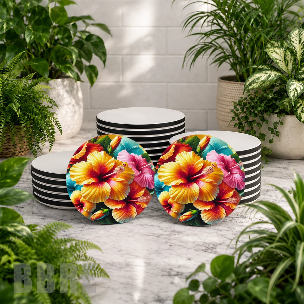 Tropical Hibiscus Mockup Image