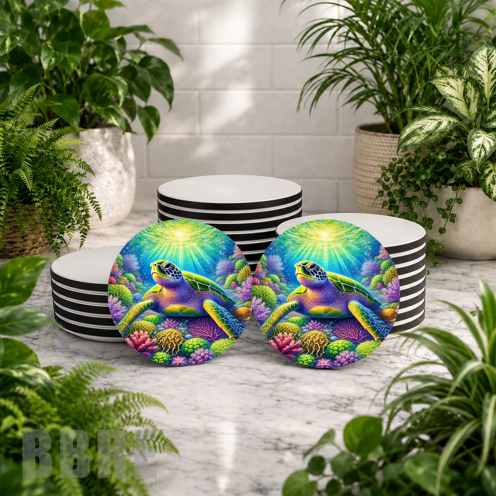 Colorful Turtle 5 Mockup Image