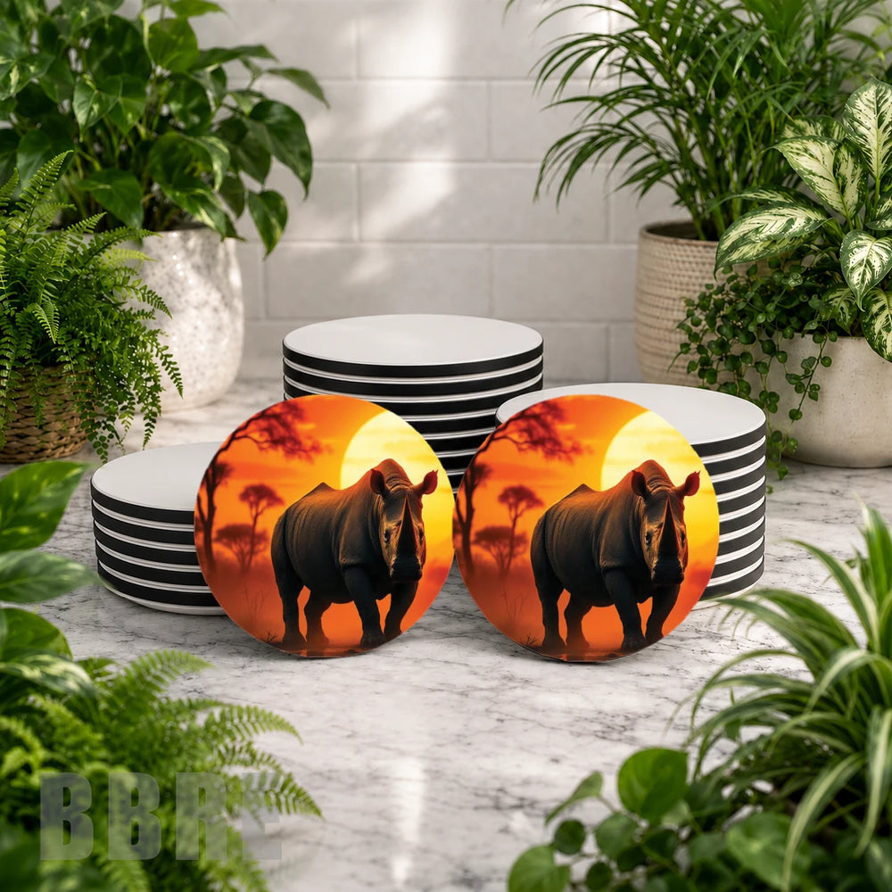 Rhino Sunset Mockup Image