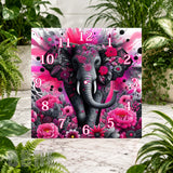 Elephant Blossom Clock Sublimation Wrap