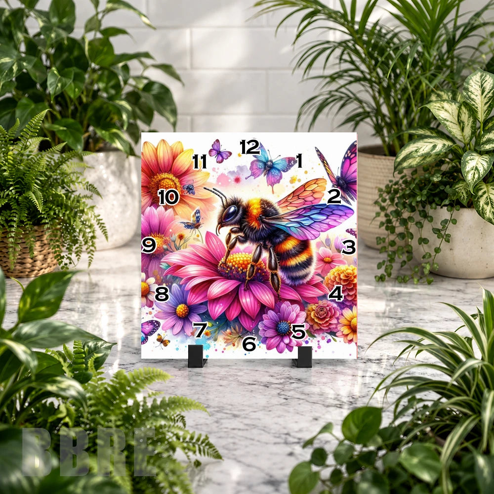 Bee Blossom Clock Mockup