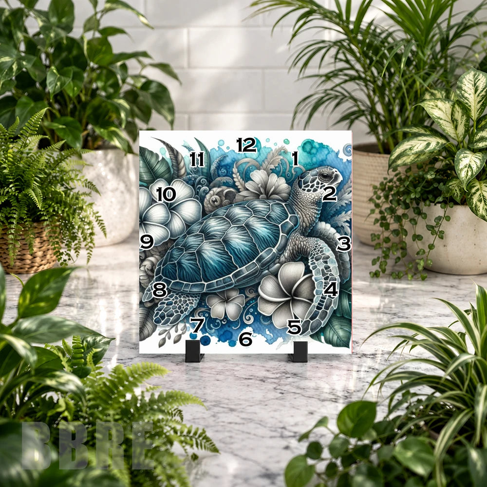 Turtle Ocean Clock Mockup